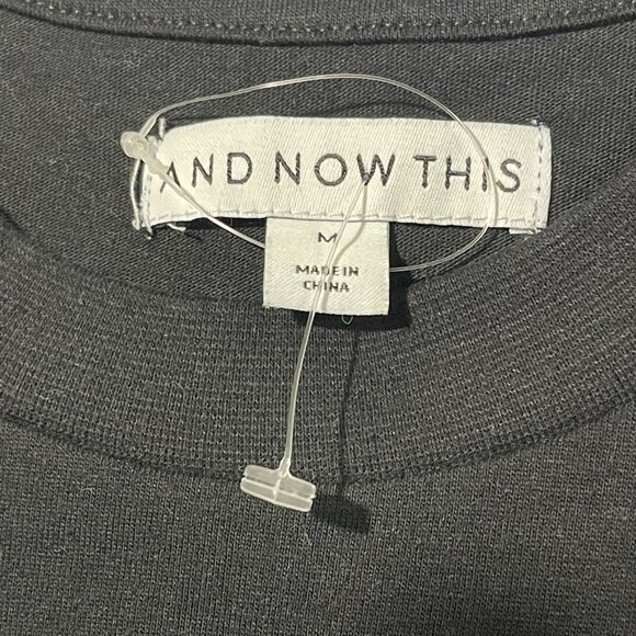 And Now This, Men's Black "Los Angeles" Oversized-Fit Graphic T-Shirt, Size M - Picture 3 of 6